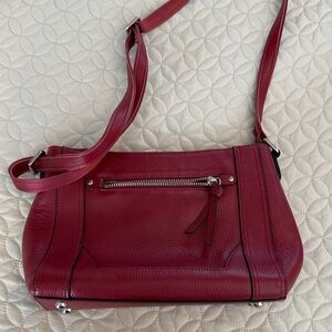Italian Red Leather Women’s Bag - Sleek Designer Style
